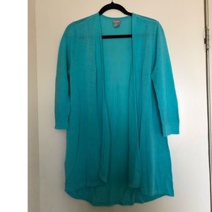 Chico’s Teal Cardigan, NWT